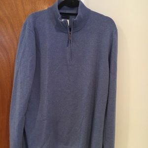 JWN half zip 100% Italian cashmere sweater. SZ L